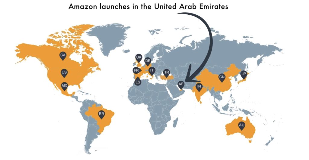 Amazon lance Amazon ae, son premier site aux Emirats Arabes Unis.